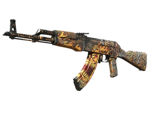 StatTrak™ AK-47 | Searing Rage (Well-Worn)