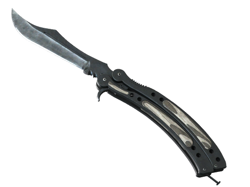 ★ Butterfly Knife | Black Laminate (Factory New)