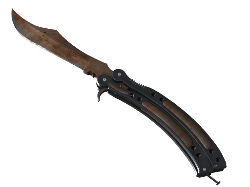 ★ StatTrak™ Butterfly Knife | Rust Coat (Battle-Scarred)