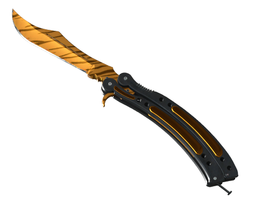 ★ StatTrak™ Butterfly Knife | Tiger Tooth (Minimal Wear)
