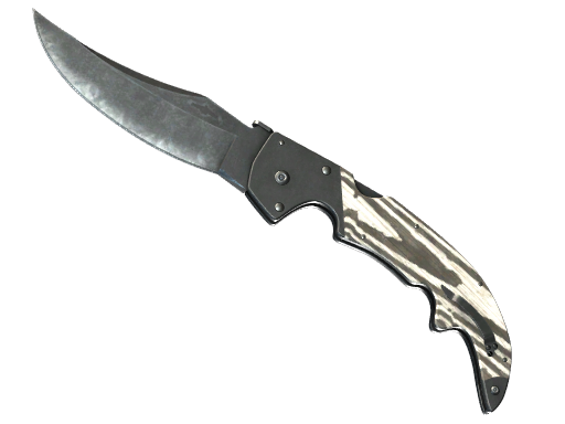 ★ StatTrak™ Falchion Knife | Black Laminate (Minimal Wear)