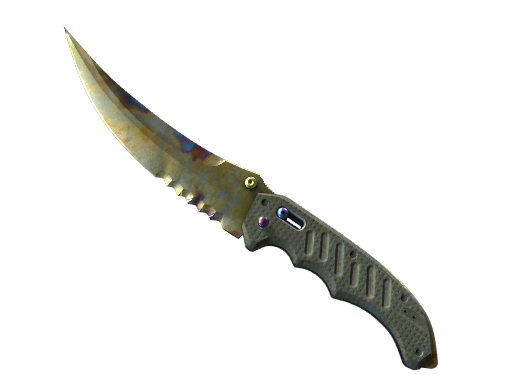 ★ StatTrak™ Flip Knife | Case Hardened (Well-Worn)