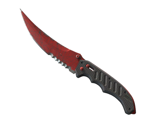 ★ StatTrak™ Flip Knife | Crimson Web (Well-Worn)