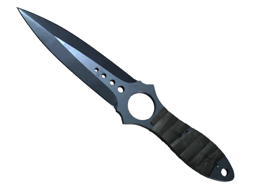 ★ StatTrak™ Skeleton Knife | Blue Steel (Well-Worn)