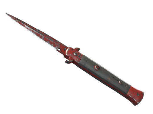 ★ Stiletto Knife | Crimson Web (Battle-Scarred)
