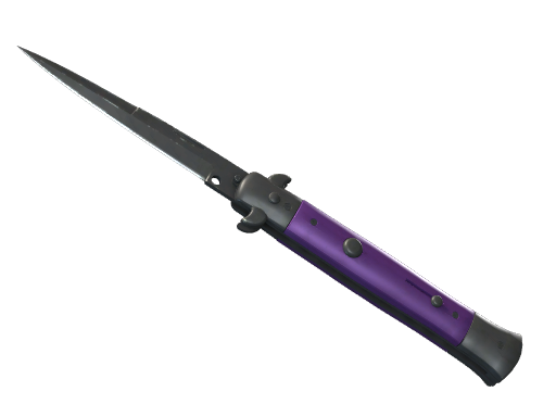 ★ Stiletto Knife | Ultraviolet (Well-Worn)