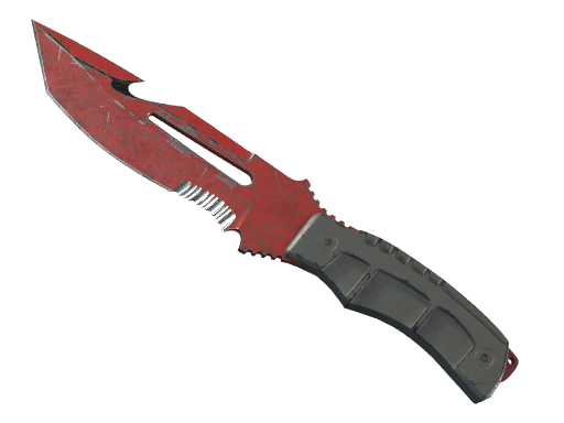 ★ Survival Knife | Crimson Web (Battle-Scarred)