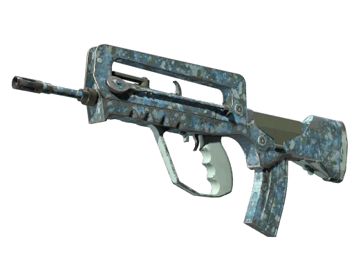 FAMAS | Cyanospatter (Field-Tested)