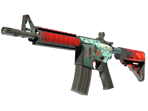 M4A4 | Bullet Rain (Well-Worn)
