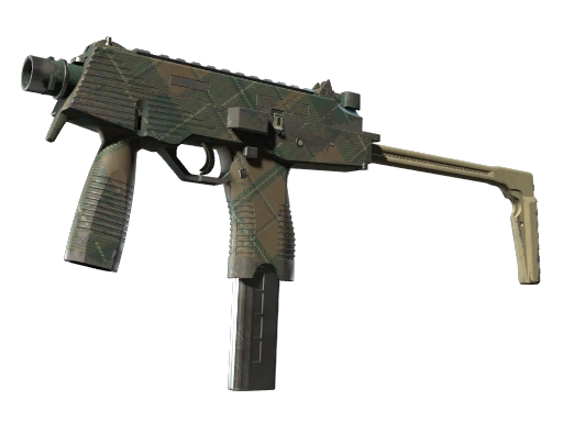 MP9 | Green Plaid (Well-Worn)