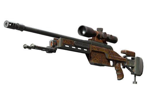 SSG 08 | Orange Filigree (Field-Tested)
