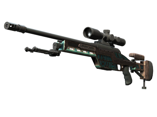 Souvenir SSG 08 | Azure Glyph (Minimal Wear)