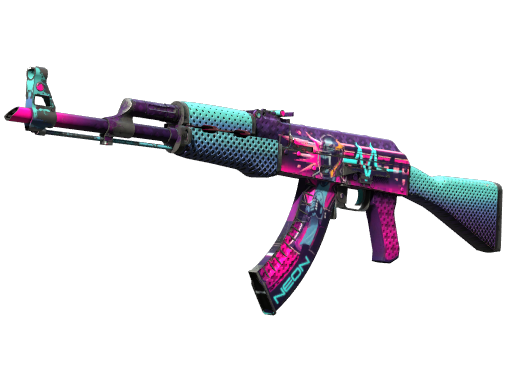 StatTrak™ AK-47 | Neon Rider (Well-Worn)