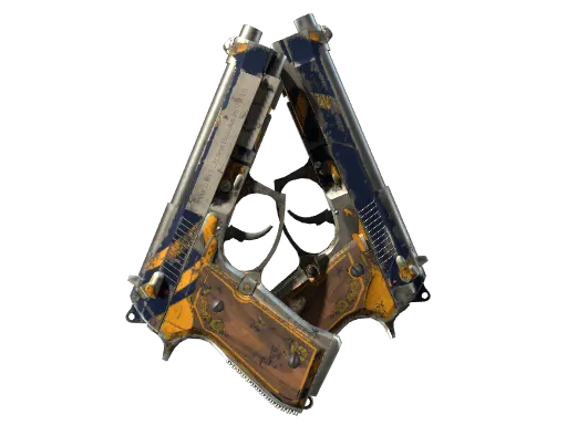 StatTrak™ Dual Berettas | Marina (Battle-Scarred)