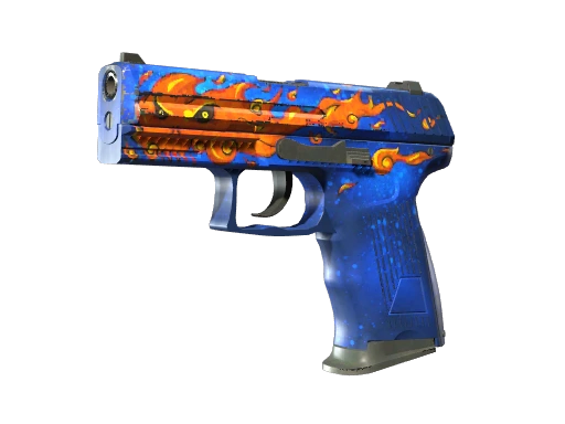 StatTrak™ P2000 | Fire Elemental (Well-Worn)
