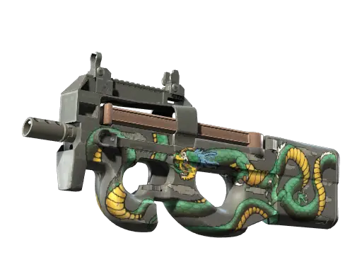 StatTrak™ P90 | Emerald Dragon (Minimal Wear)
