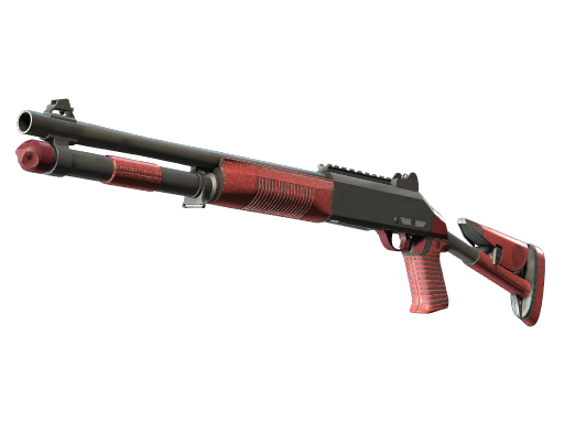 XM1014 | Red Leather (Minimal Wear)