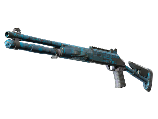 XM1014 | VariCamo Blue (Well-Worn)